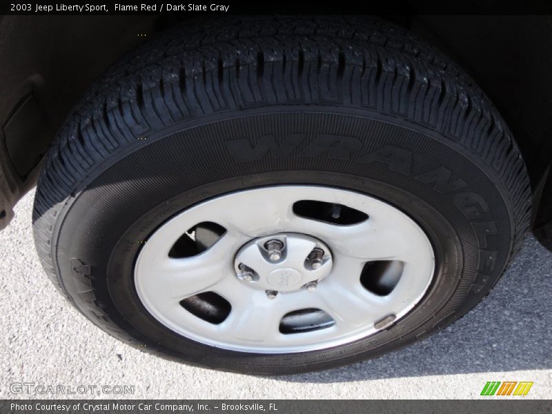 Flame Red / Dark Slate Gray 2003 Jeep Liberty Sport