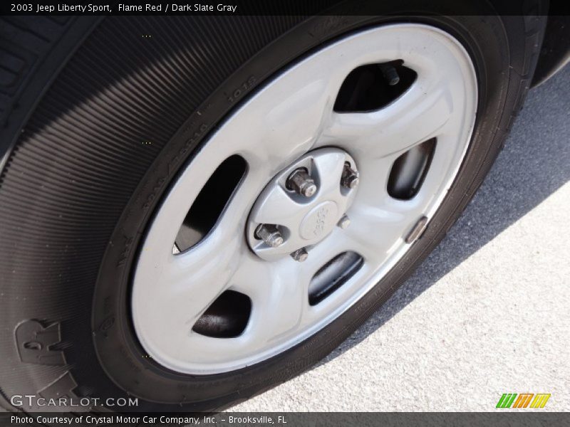 Flame Red / Dark Slate Gray 2003 Jeep Liberty Sport