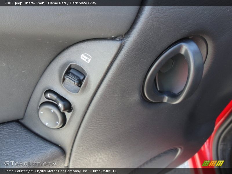 Flame Red / Dark Slate Gray 2003 Jeep Liberty Sport