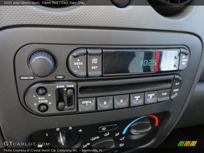 Flame Red / Dark Slate Gray 2003 Jeep Liberty Sport