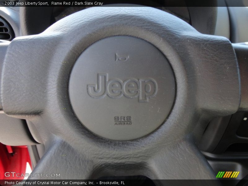 Flame Red / Dark Slate Gray 2003 Jeep Liberty Sport