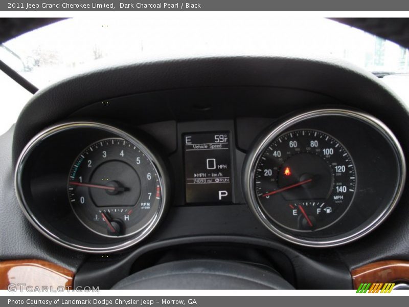 Dark Charcoal Pearl / Black 2011 Jeep Grand Cherokee Limited