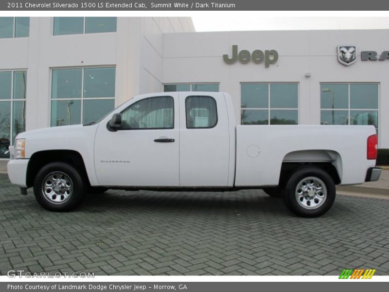 Summit White / Dark Titanium 2011 Chevrolet Silverado 1500 LS Extended Cab