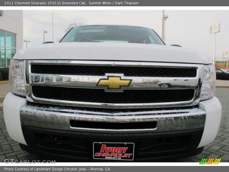 Summit White / Dark Titanium 2011 Chevrolet Silverado 1500 LS Extended Cab