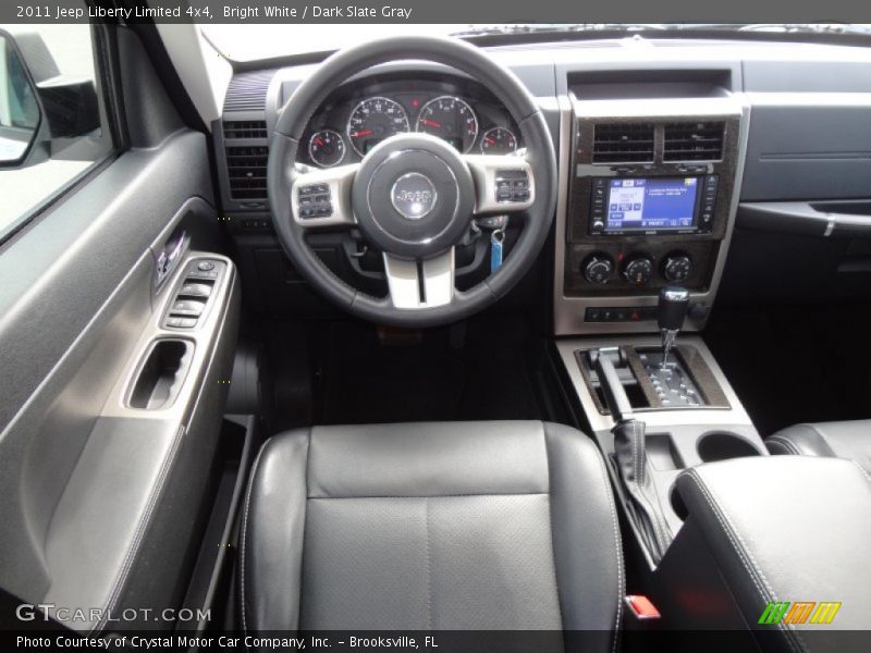 Bright White / Dark Slate Gray 2011 Jeep Liberty Limited 4x4
