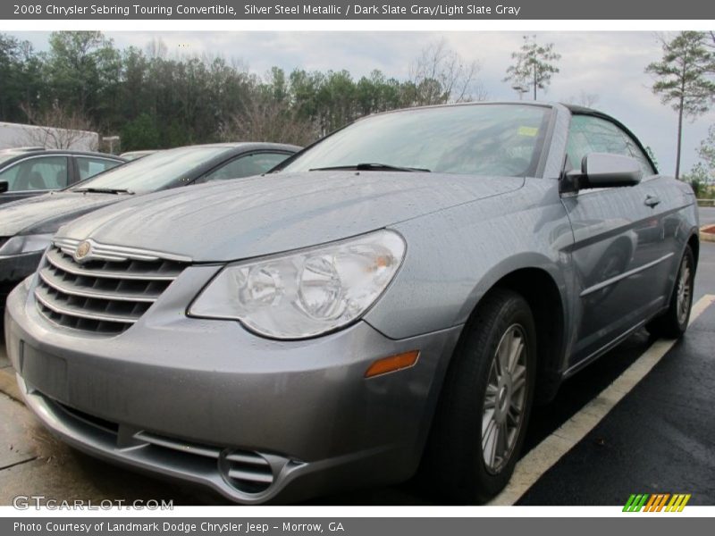 Silver Steel Metallic / Dark Slate Gray/Light Slate Gray 2008 Chrysler Sebring Touring Convertible