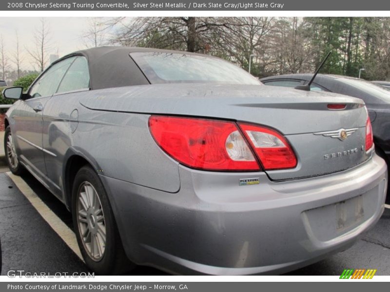Silver Steel Metallic / Dark Slate Gray/Light Slate Gray 2008 Chrysler Sebring Touring Convertible