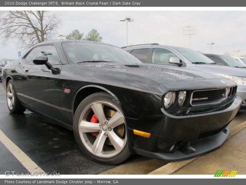 Brilliant Black Crystal Pearl / Dark Slate Gray 2010 Dodge Challenger SRT8