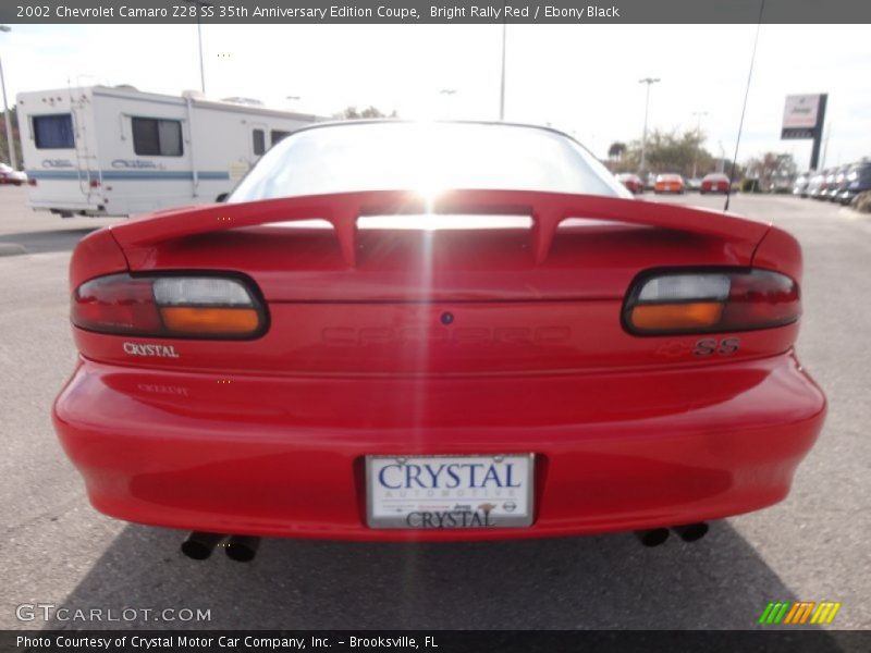 Bright Rally Red / Ebony Black 2002 Chevrolet Camaro Z28 SS 35th Anniversary Edition Coupe