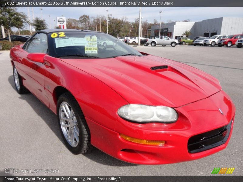 Bright Rally Red / Ebony Black 2002 Chevrolet Camaro Z28 SS 35th Anniversary Edition Coupe