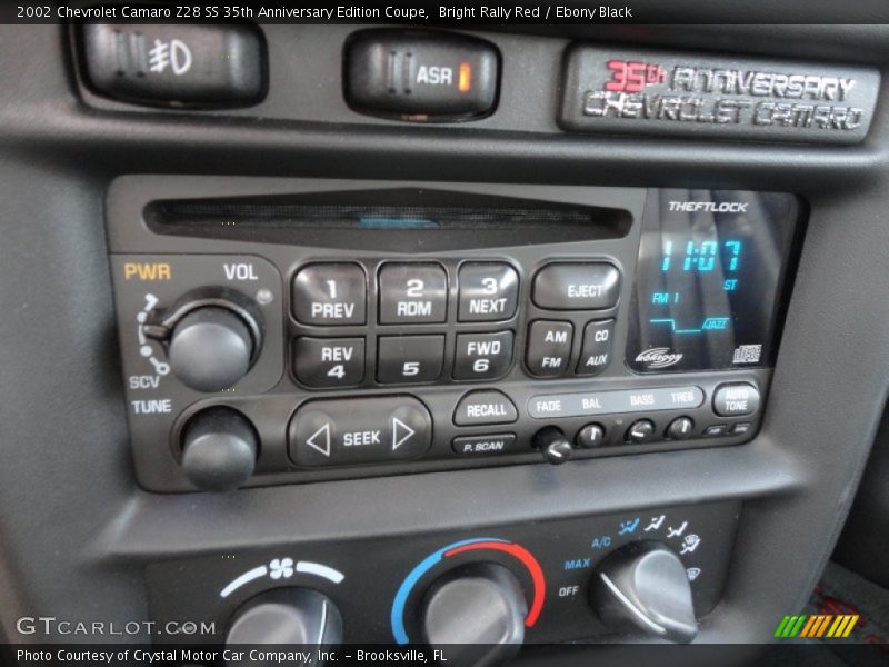 Controls of 2002 Camaro Z28 SS 35th Anniversary Edition Coupe