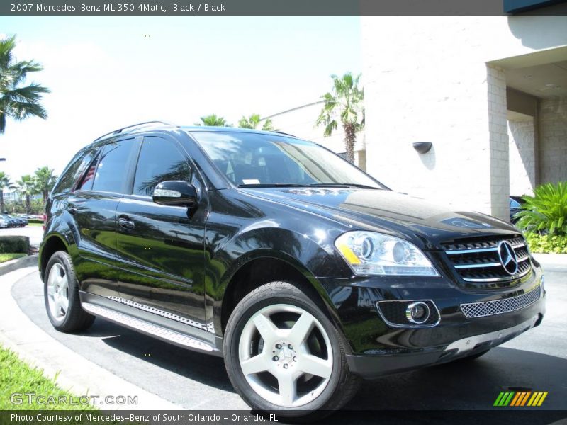 Black / Black 2007 Mercedes-Benz ML 350 4Matic