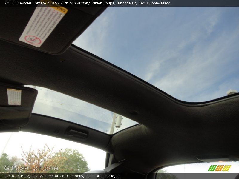 Bright Rally Red / Ebony Black 2002 Chevrolet Camaro Z28 SS 35th Anniversary Edition Coupe