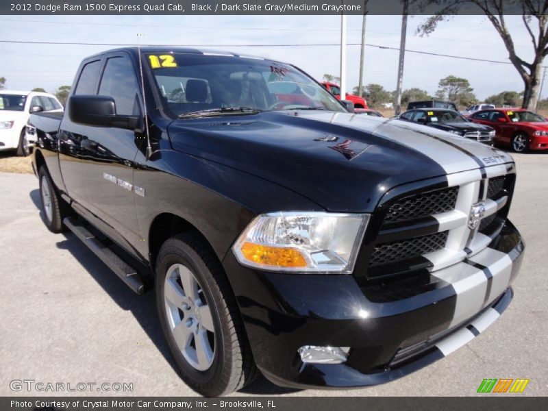 Black / Dark Slate Gray/Medium Graystone 2012 Dodge Ram 1500 Express Quad Cab
