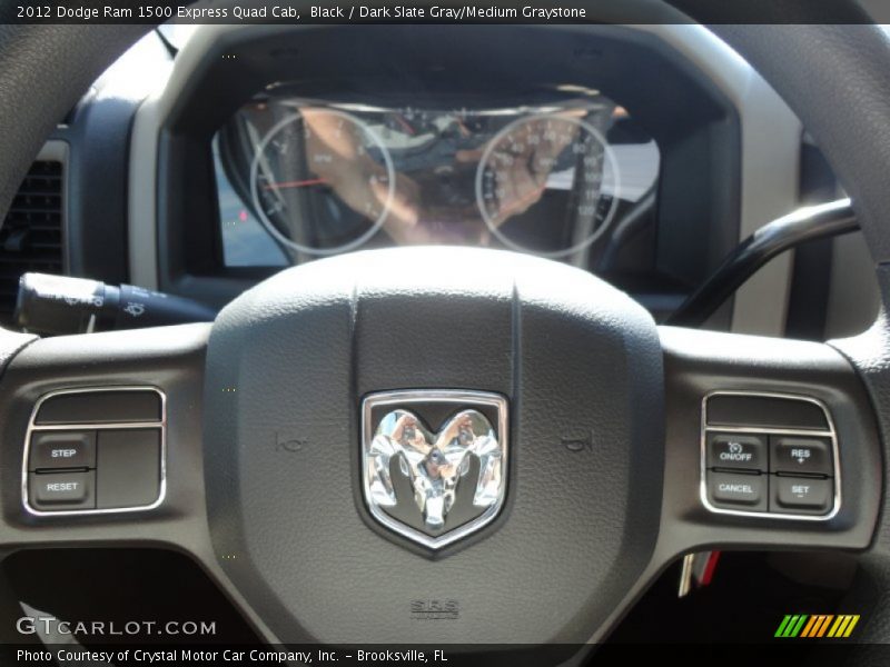 Black / Dark Slate Gray/Medium Graystone 2012 Dodge Ram 1500 Express Quad Cab