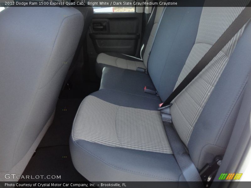Bright White / Dark Slate Gray/Medium Graystone 2012 Dodge Ram 1500 Express Quad Cab