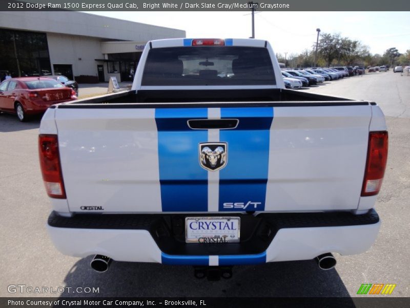 Bright White / Dark Slate Gray/Medium Graystone 2012 Dodge Ram 1500 Express Quad Cab