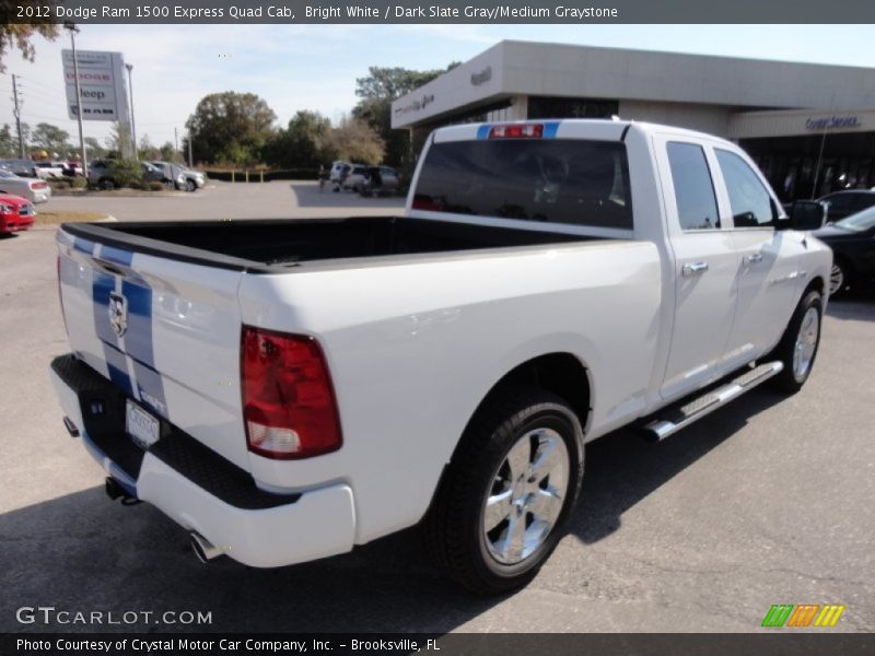 Bright White / Dark Slate Gray/Medium Graystone 2012 Dodge Ram 1500 Express Quad Cab