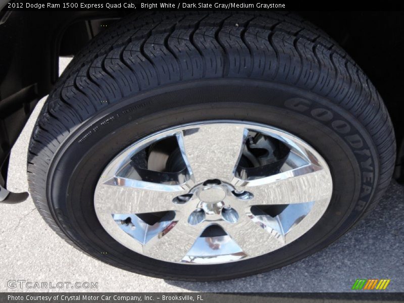 Bright White / Dark Slate Gray/Medium Graystone 2012 Dodge Ram 1500 Express Quad Cab