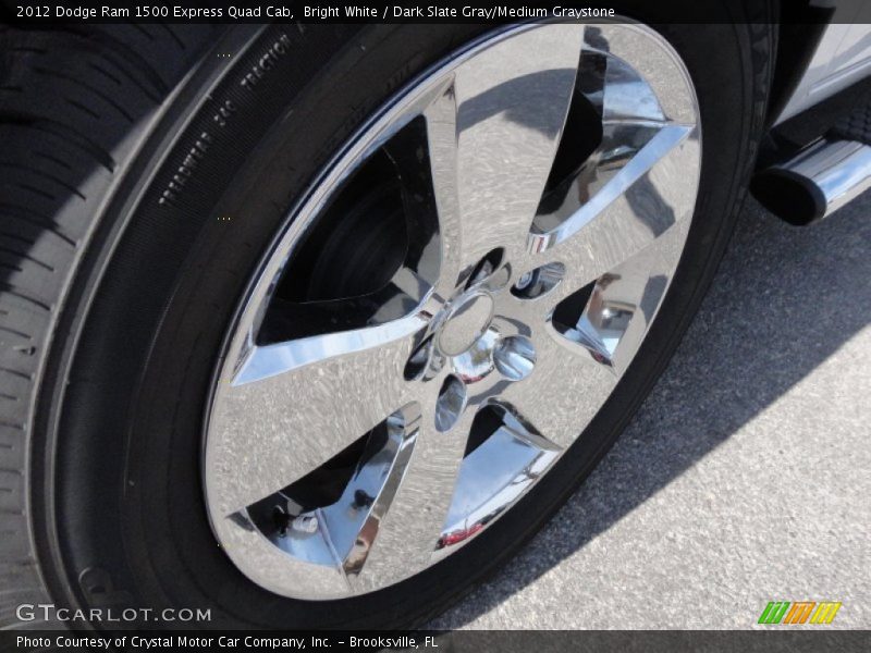 Bright White / Dark Slate Gray/Medium Graystone 2012 Dodge Ram 1500 Express Quad Cab