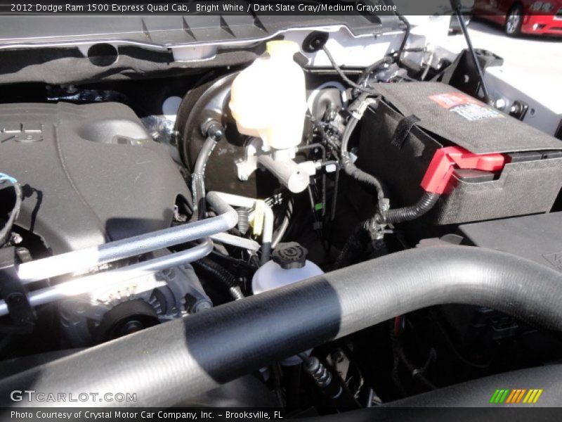 Bright White / Dark Slate Gray/Medium Graystone 2012 Dodge Ram 1500 Express Quad Cab