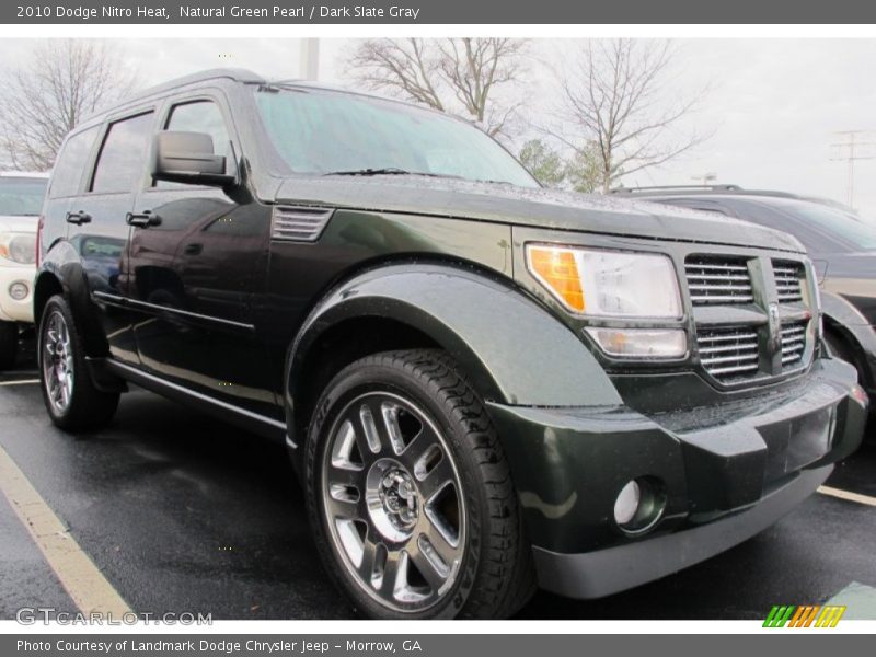 Natural Green Pearl / Dark Slate Gray 2010 Dodge Nitro Heat