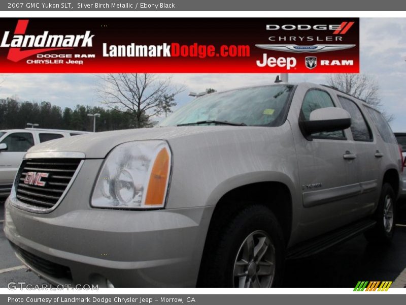 Silver Birch Metallic / Ebony Black 2007 GMC Yukon SLT