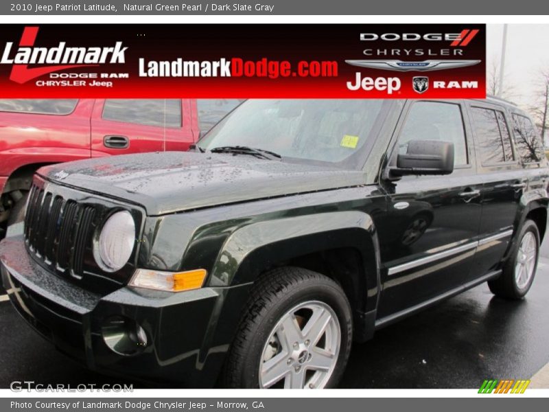 Natural Green Pearl / Dark Slate Gray 2010 Jeep Patriot Latitude