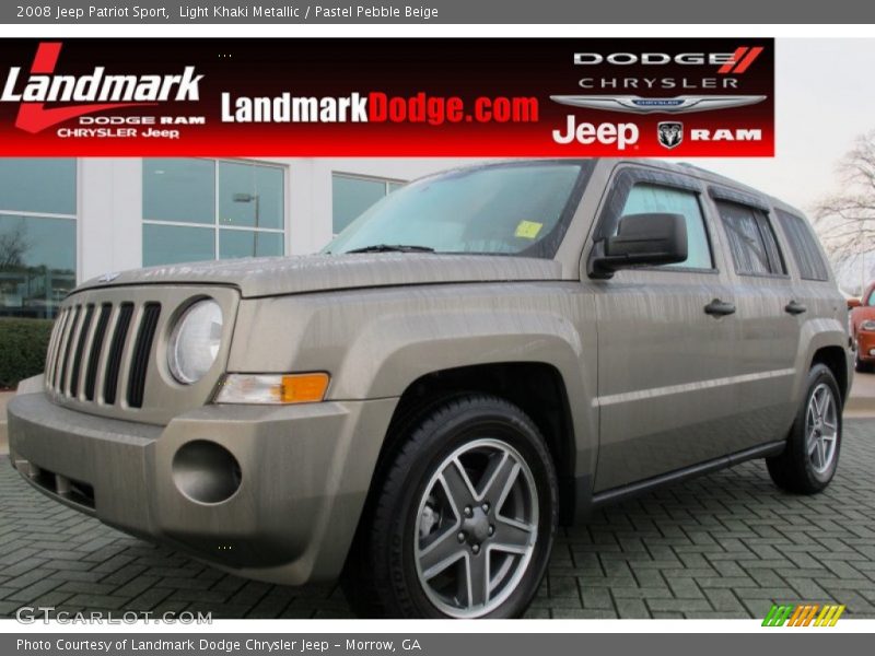 Light Khaki Metallic / Pastel Pebble Beige 2008 Jeep Patriot Sport
