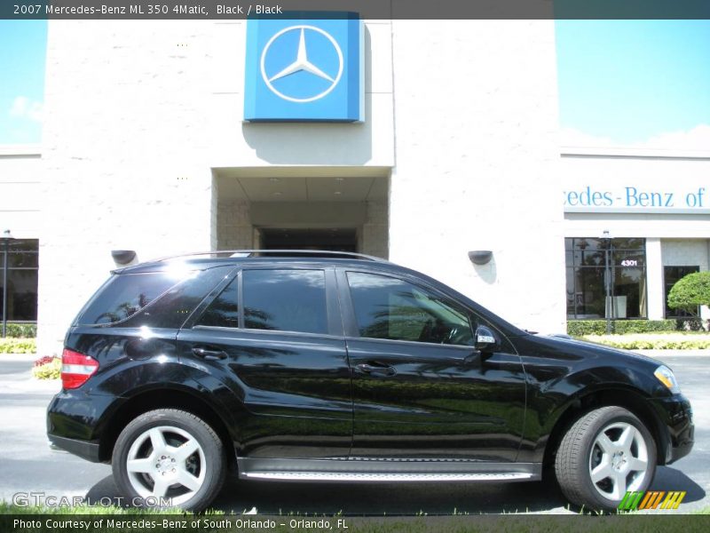 Black / Black 2007 Mercedes-Benz ML 350 4Matic