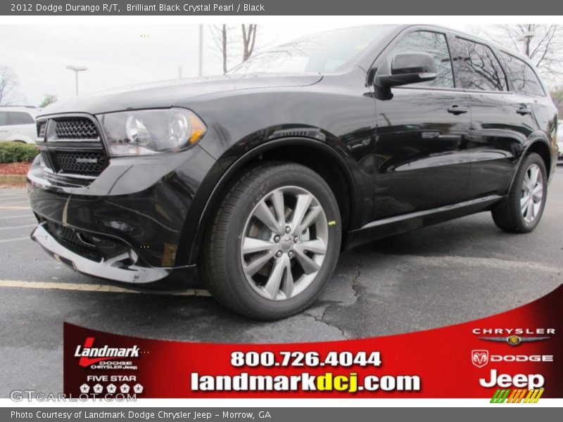 Brilliant Black Crystal Pearl / Black 2012 Dodge Durango R/T