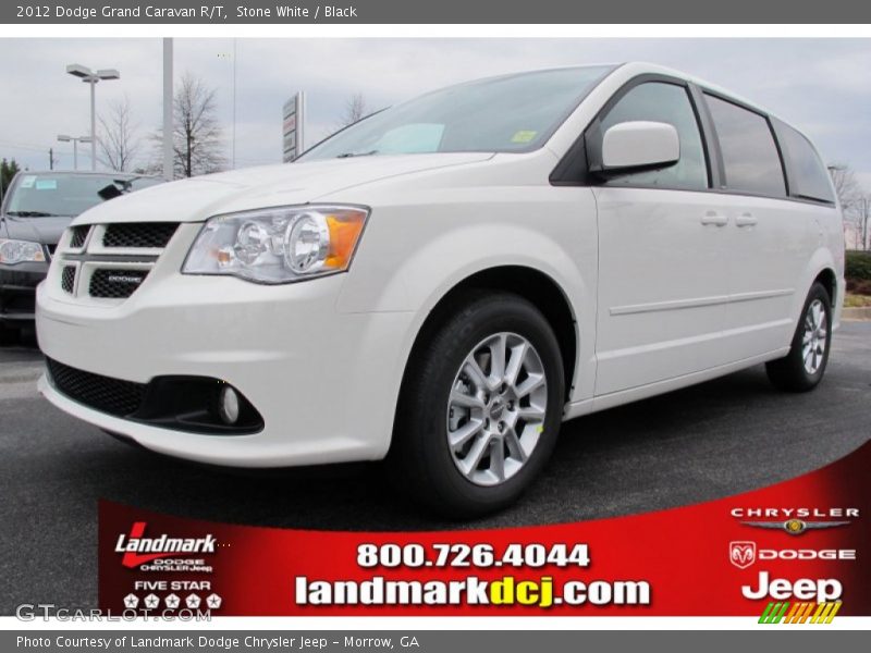 Stone White / Black 2012 Dodge Grand Caravan R/T