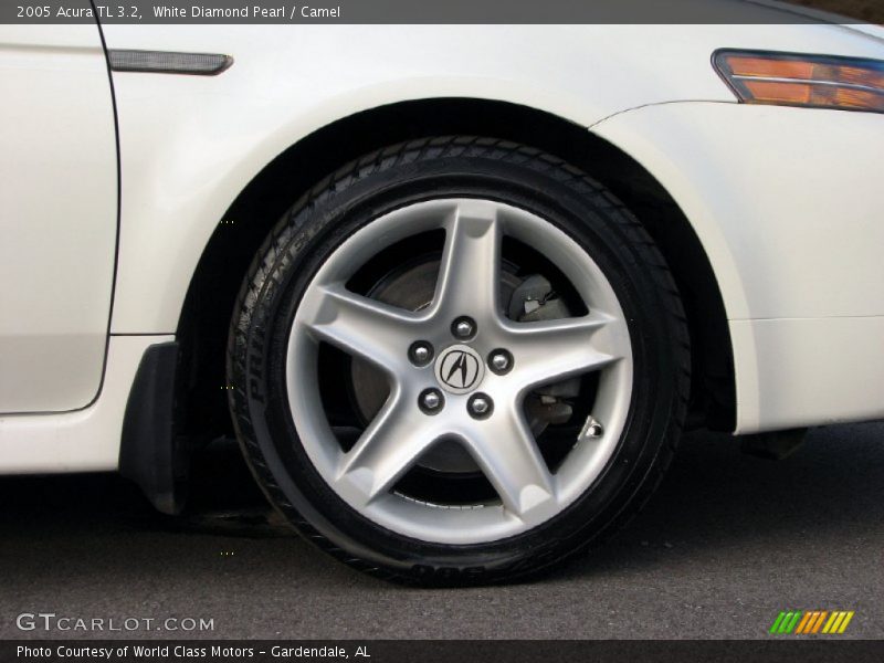 White Diamond Pearl / Camel 2005 Acura TL 3.2