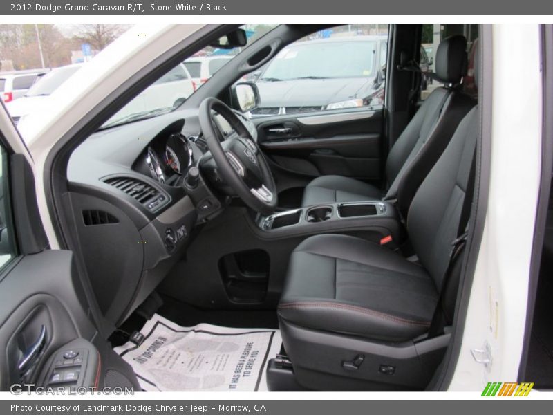  2012 Grand Caravan R/T Black Interior