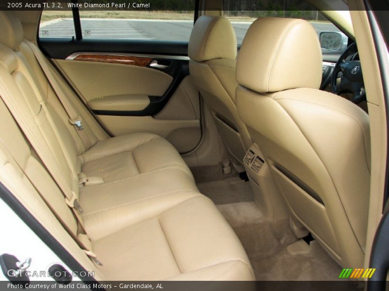 White Diamond Pearl / Camel 2005 Acura TL 3.2