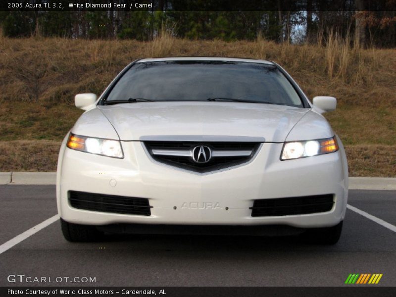 White Diamond Pearl / Camel 2005 Acura TL 3.2