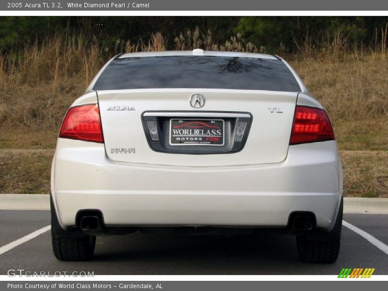 White Diamond Pearl / Camel 2005 Acura TL 3.2