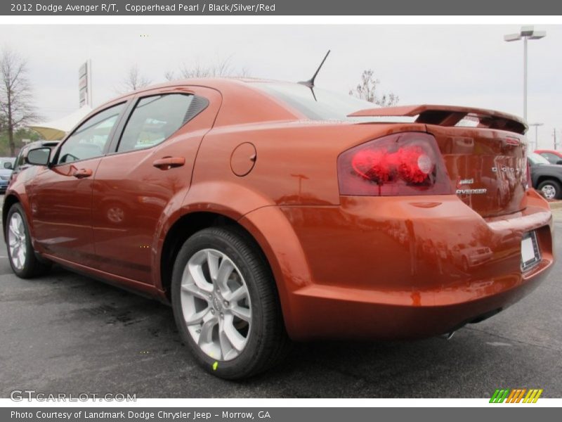 Copperhead Pearl / Black/Silver/Red 2012 Dodge Avenger R/T