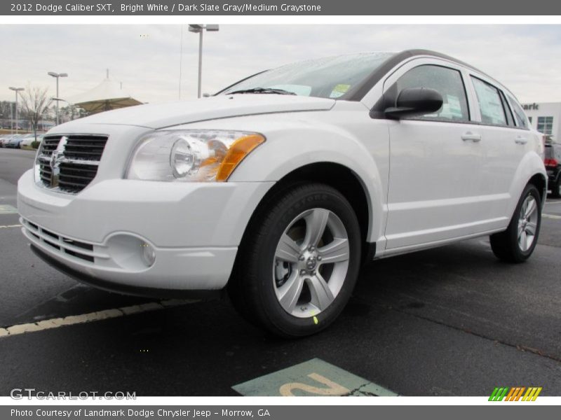 Bright White / Dark Slate Gray/Medium Graystone 2012 Dodge Caliber SXT