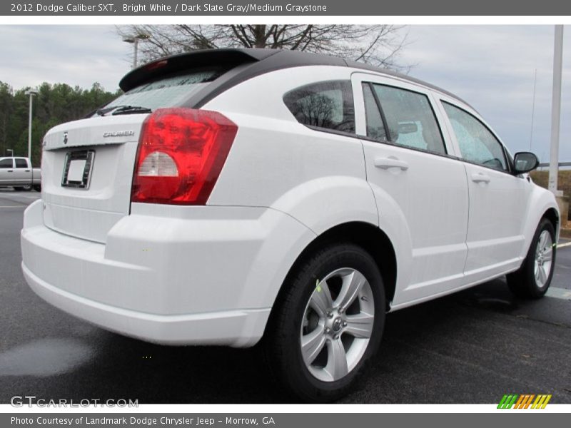Bright White / Dark Slate Gray/Medium Graystone 2012 Dodge Caliber SXT