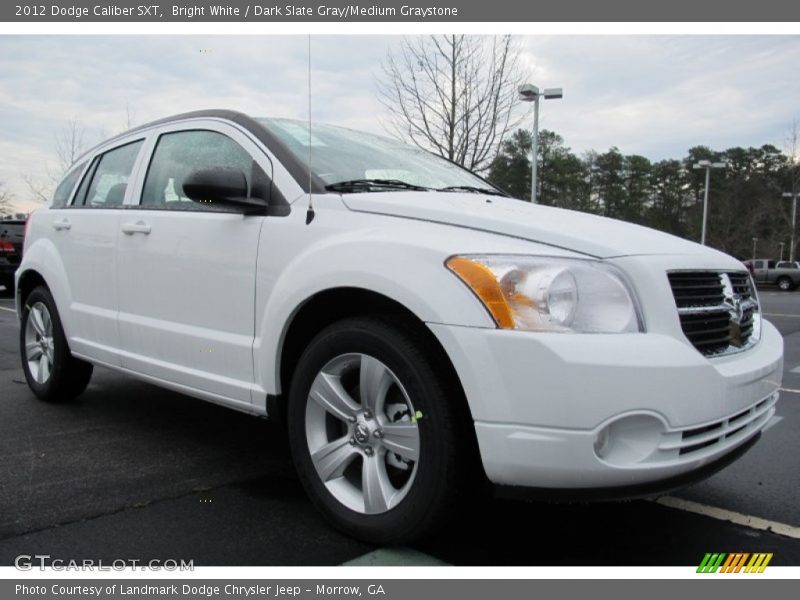 Bright White / Dark Slate Gray/Medium Graystone 2012 Dodge Caliber SXT