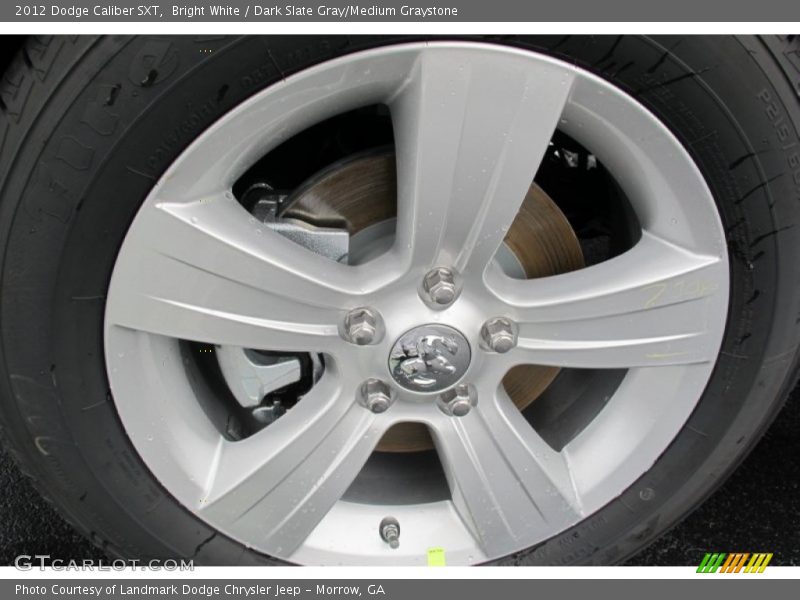 Bright White / Dark Slate Gray/Medium Graystone 2012 Dodge Caliber SXT