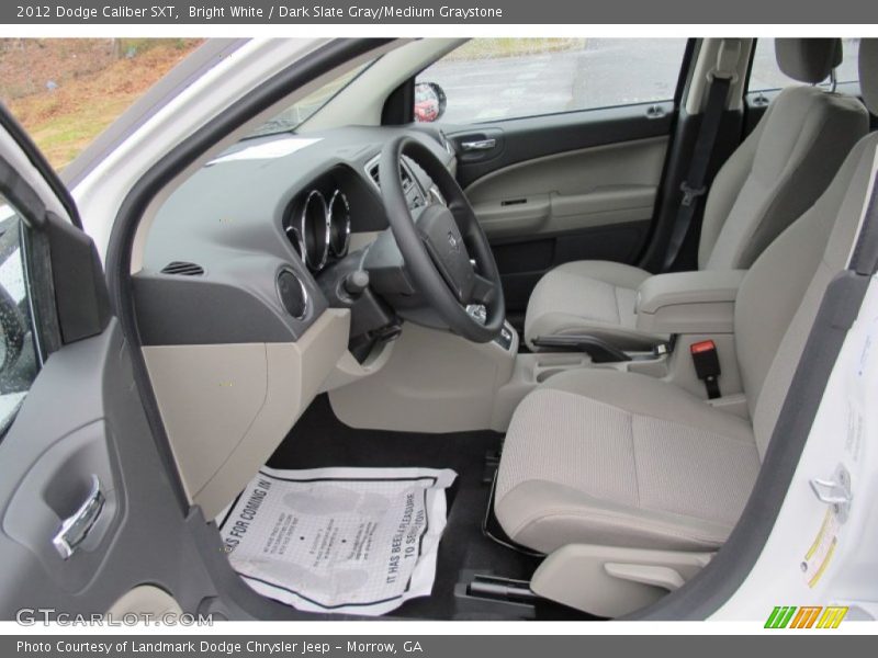Bright White / Dark Slate Gray/Medium Graystone 2012 Dodge Caliber SXT