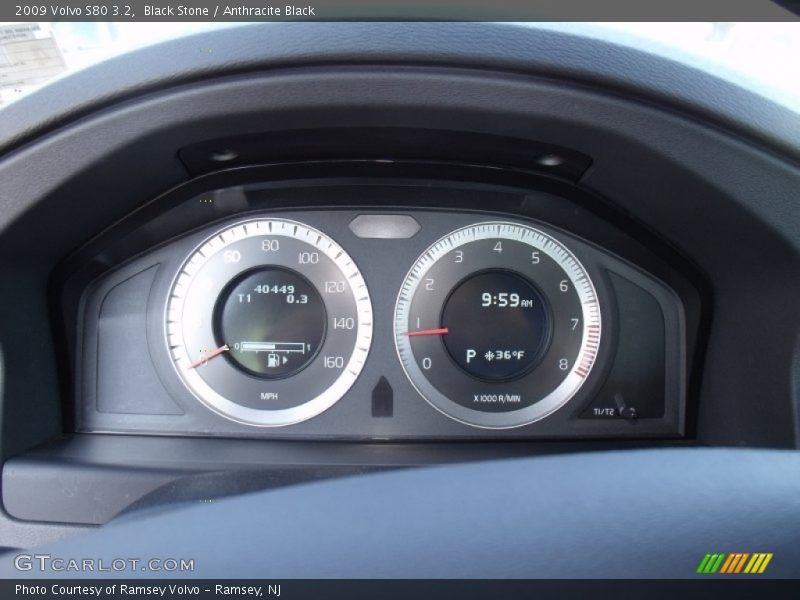 Black Stone / Anthracite Black 2009 Volvo S80 3.2