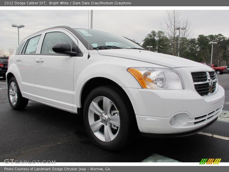Bright White / Dark Slate Gray/Medium Graystone 2012 Dodge Caliber SXT