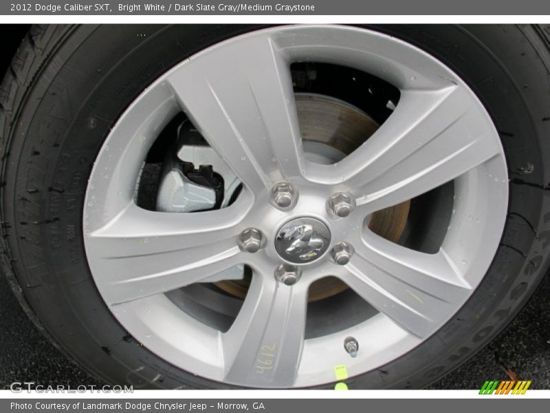 Bright White / Dark Slate Gray/Medium Graystone 2012 Dodge Caliber SXT