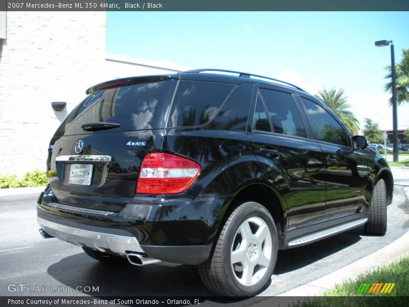 Black / Black 2007 Mercedes-Benz ML 350 4Matic