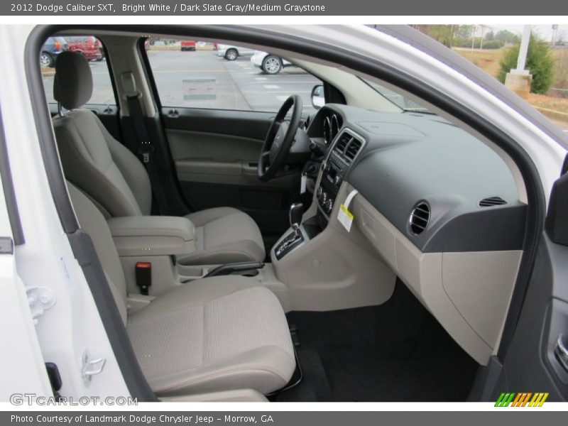 Bright White / Dark Slate Gray/Medium Graystone 2012 Dodge Caliber SXT