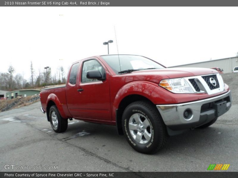 Red Brick / Beige 2010 Nissan Frontier SE V6 King Cab 4x4