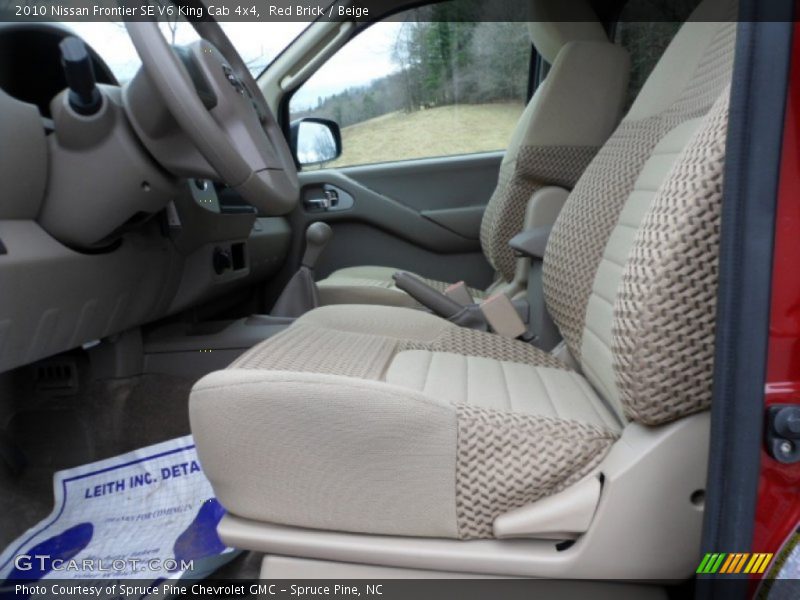 Red Brick / Beige 2010 Nissan Frontier SE V6 King Cab 4x4